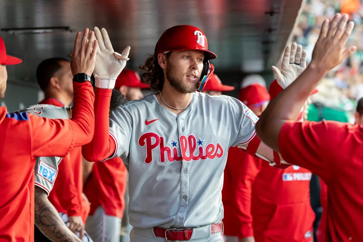 Schwarber hits 18th homer, go-ahead double as Phils win 9th in row and extend A’s slide to 11 games
